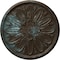 Ekena Millwork Fairfax Ceiling Medallion, Hand-Painted Bronze Blue Patina, 29 7/8"OD x 1 3/8"P CM29FABBS - alternate 1